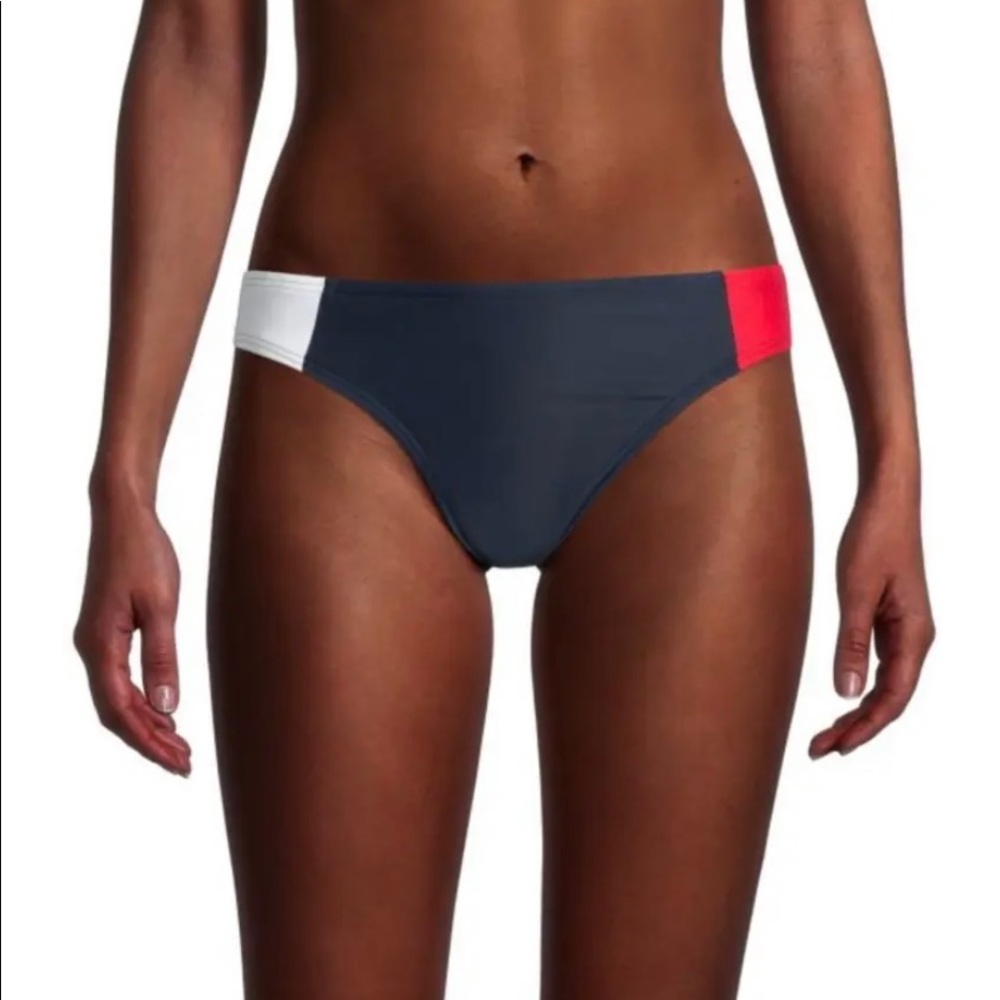 Tommy Hilfiger Women's Classic Skinny Colorblock Bikini Bottom